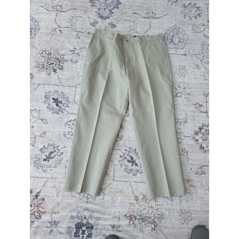 #318 Puritan Men's beige 38x29 Poly/Cotton chino dress pants